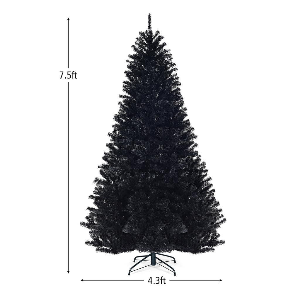 7.5 ft. Unlit Artificial Halloween Christmas Tree with 1258 Tips