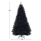 7.5 ft. Unlit Artificial Halloween Christmas Tree with 1258 Tips
