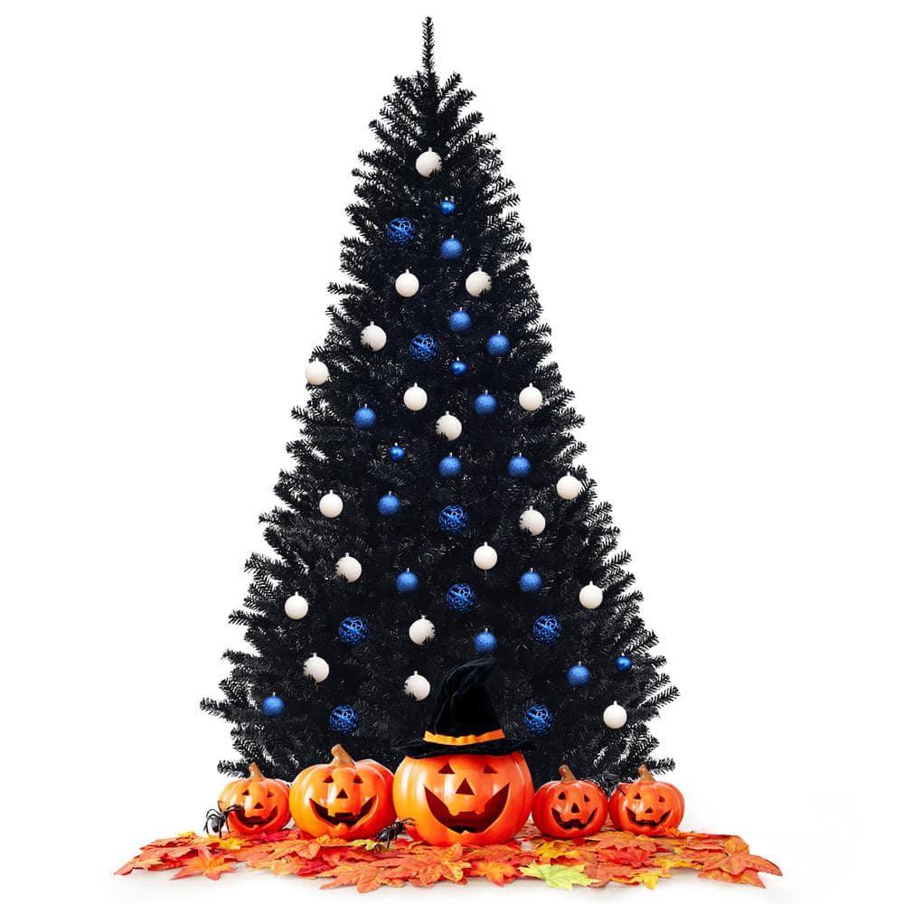 7.5 ft. Unlit Artificial Halloween Christmas Tree with 1258 Tips