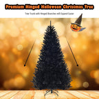 7.5 ft. Unlit Artificial Halloween Christmas Tree with 1258 Tips