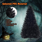 7.5 ft. Unlit Artificial Halloween Christmas Tree with 1258 Tips