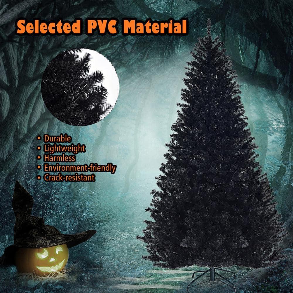 7.5 ft. Unlit Artificial Halloween Christmas Tree with 1258 Tips