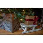 Farmhouse Deluxe 22.5 in. W x 14.5 in. H, 30 in. Dia, Weathered Gray Decorative Christmas Tree Box Collar