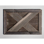 Farmhouse Deluxe 22.5 in. W x 14.5 in. H, 30 in. Dia, Weathered Gray Decorative Christmas Tree Box Collar