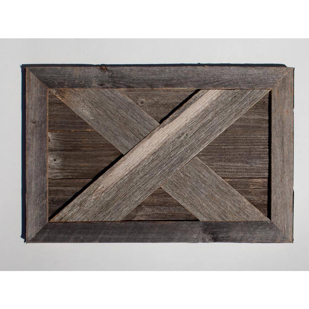 Farmhouse Deluxe 22.5 in. W x 14.5 in. H, 30 in. Dia, Weathered Gray Decorative Christmas Tree Box Collar