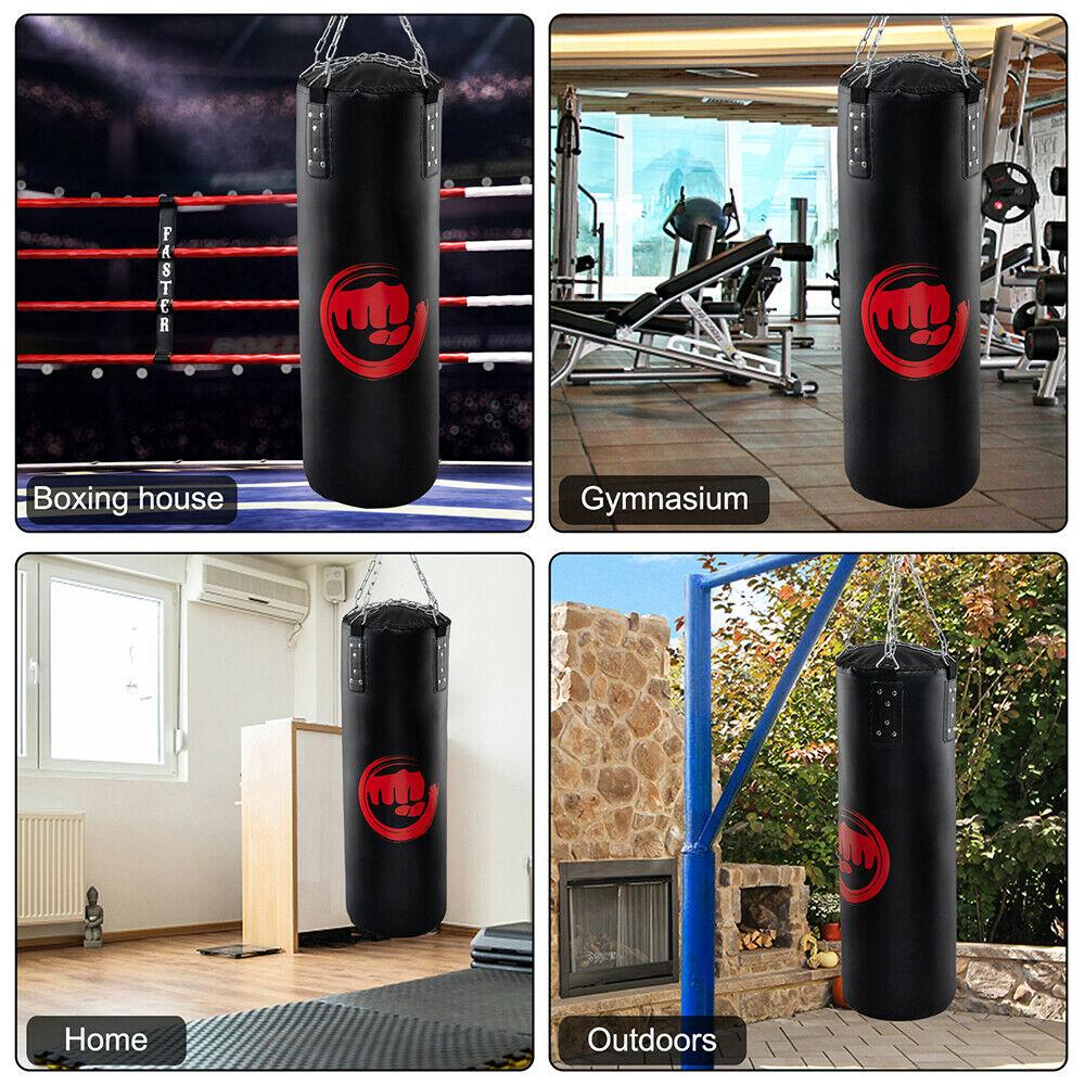 SOOSISI Punching Bag Filled Set Boxing Hanging Heavy Bag for Kickboxing Fitness Training Muay Thai MMA, Martial Arts, Home Gym 3 size
