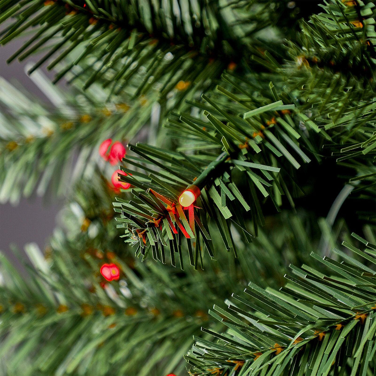 Evergreen Classics 7' Twinkly Pencil Pine Christmas Tree, 210 Color LED Lights