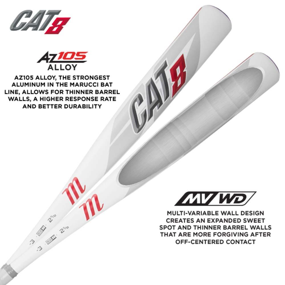 Marucci CAT 8 USSSA Jr Big Barrel Baseball Bat, 28 (-10)