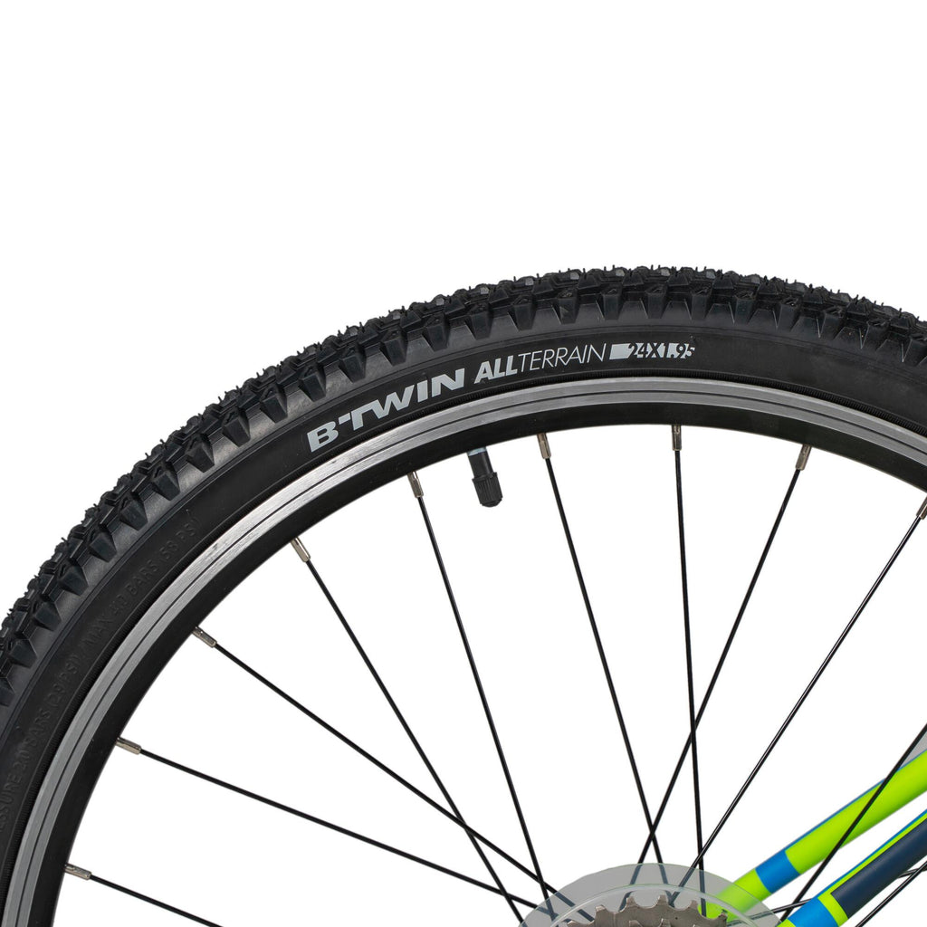 Decathlon Rockrider ST500, Mountain Bicycle, 24 In., Kids 4 Ft. 5 In. to 4 Ft. 11 In.