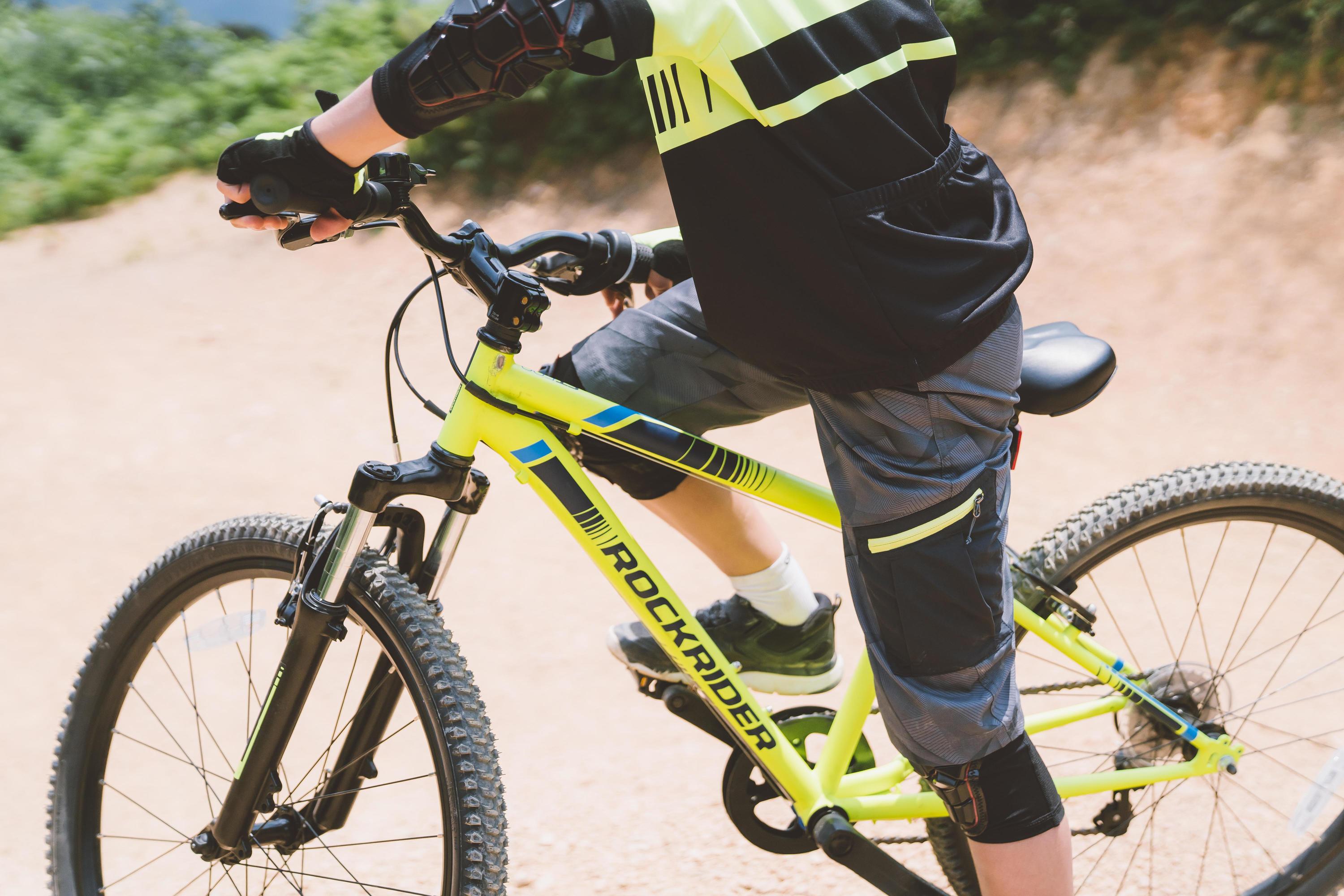 Decathlon Rockrider ST500, Mountain Bicycle, 24 In., Kids 4 Ft. 5 In. to 4 Ft. 11 In.