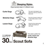 Enchanted Home Pet Grey Scout Pet Sofa