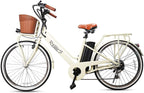 250W Electric Bike 26" Electric Bicycle 6 Speed Electric Bikes for Adults City Ebike for Women with Basket High Speed Electric Bikes with 36V 12AH Removable Battery