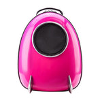 CLOVERPET C0201 Innovative Fashion Bubble Pet Travel Carrier Backpack for Cats Dogs Puppy, Rose, 13.4" LX13 WX16.9 H