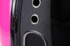 CLOVERPET C0201 Innovative Fashion Bubble Pet Travel Carrier Backpack for Cats Dogs Puppy, Rose, 13.4" LX13 WX16.9 H
