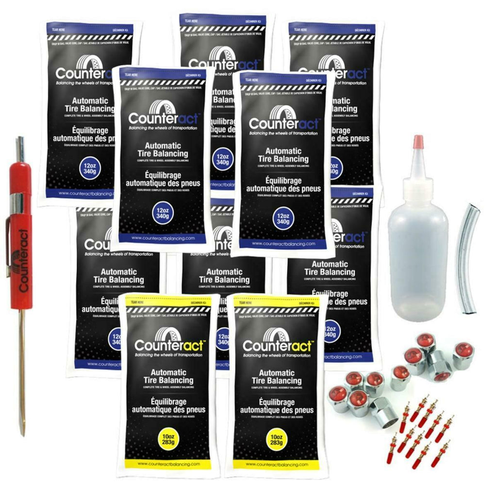 Counteract DIYK-1012 Do It Yourself Tire/Wheel Balancing Beads Semi Kit - 116oz