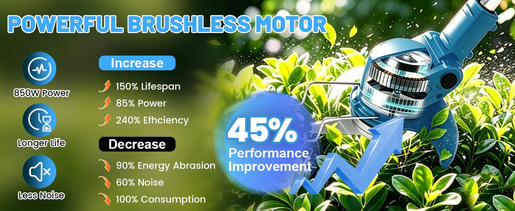21V Electric Weed Wacker Cordless Weed Eater Battery Powered, String Trimmer Battery Operated, Lightweight 4 in 1 Grass Trimmer/Brush Cutter/Lawn Edger/Mower with Metal Blades &amp; Wheels for Garden Yard