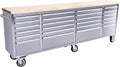 96 inch Tool Chest, Tool Box Mobile 24 Drawers StoraRolling Cabinet with Wheels Lock Key LocSystem Drawer Liners for GaraWarehouse Repair Shop