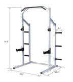 Jaxpety Power Rack Exercise Squat Stand Weight Lifting Workout Station Power Cage