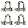 BoatTector  Steel Bolt-Type Chain Shackle - 1", 4-Pack