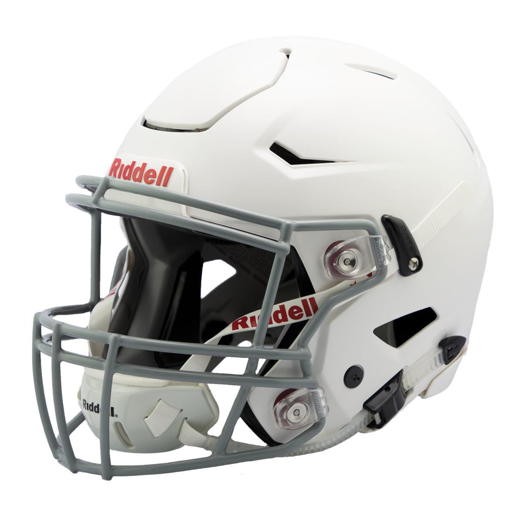 Riddell Speedflex Youth Football Helmet,White/Gray, Medium