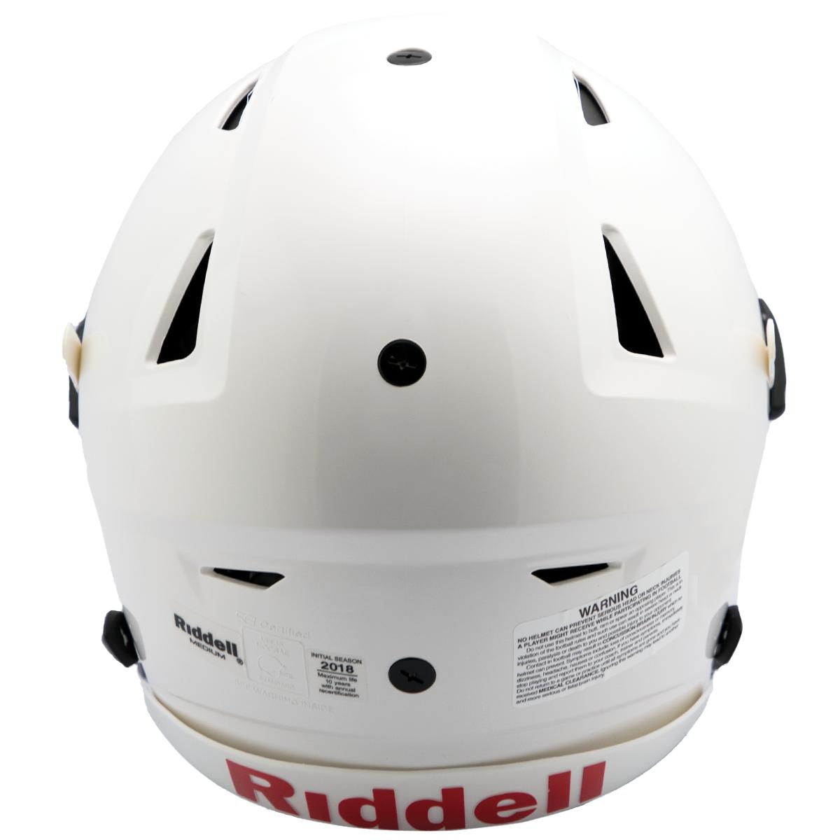 Riddell Speedflex Youth Football Helmet,White/Gray, Medium