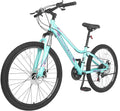 Mountain Bike for Mens Womens Adults, 21 Speeds Disc Brake Mountain Road Bicycles, Lightweight Aluminum and Steel Frame Options, 24 26 Inches Wheel Mountain Bicycles