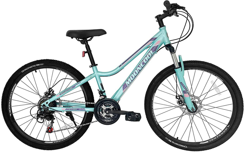 Mountain Bike 21 Speeds 20/24/ 26 Inch Wheel, Double Disc Brakes Mountain Bicycles, Aluminum and Steel Frame Options, Multiple Colors Adult Mountain Bikes for Men Women Ladies.
