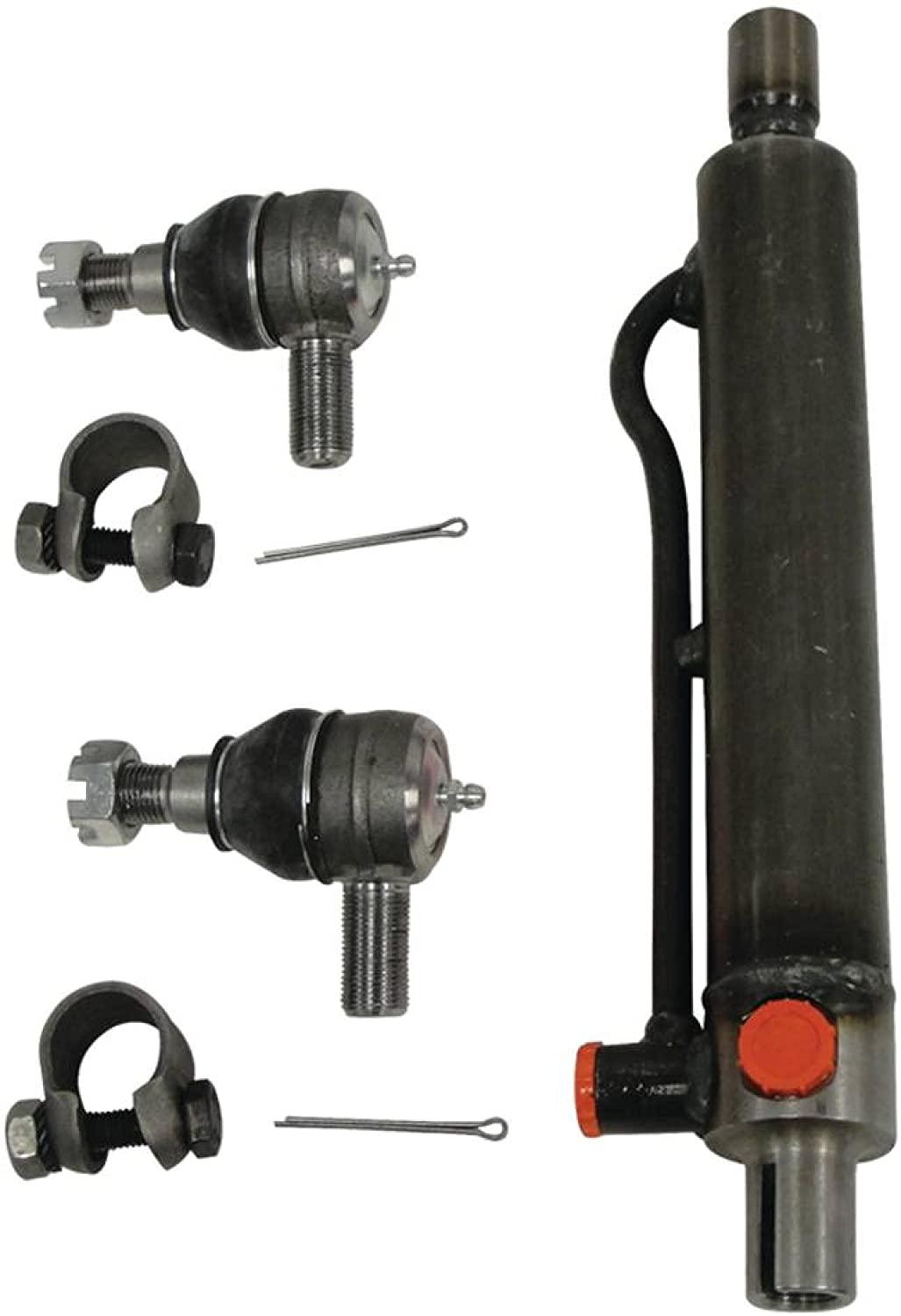 complete tractor 1701-0464 steering cylinder compatible with/replacement for case inter harvester 480c indust/const, 480d indust/const, 480e indust/const, 480ell indust/const 234447a1, 234466a1