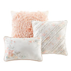 Home Essence Cotta180 Thread Count Embroidery Percale Tufted 9 Pieces Bedding Sets, With Comforter Shams Bed skirt Decorative Pillows