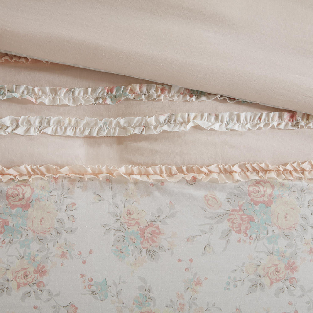 Home Essence Cotta180 Thread Count Embroidery Percale Tufted 9 Pieces Bedding Sets, With Comforter Shams Bed skirt Decorative Pillows