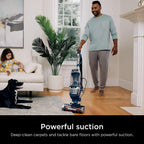 Shark AZ3002 Stratos Upright Vacuum with DuoClean PowerFins, HairPro, Powered Lift-Away, Self-Cleaning Brushroll, &amp; Odor Neutralizer Technology, Navy