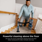 Shark AZ3002 Stratos Upright Vacuum with DuoClean PowerFins, HairPro, Powered Lift-Away, Self-Cleaning Brushroll, &amp; Odor Neutralizer Technology, Navy