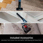 Shark AZ3002 Stratos Upright Vacuum with DuoClean PowerFins, HairPro, Powered Lift-Away, Self-Cleaning Brushroll, &amp; Odor Neutralizer Technology, Navy