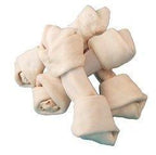 Rawhide Bones Bulk 6"-7" White - 100 pack