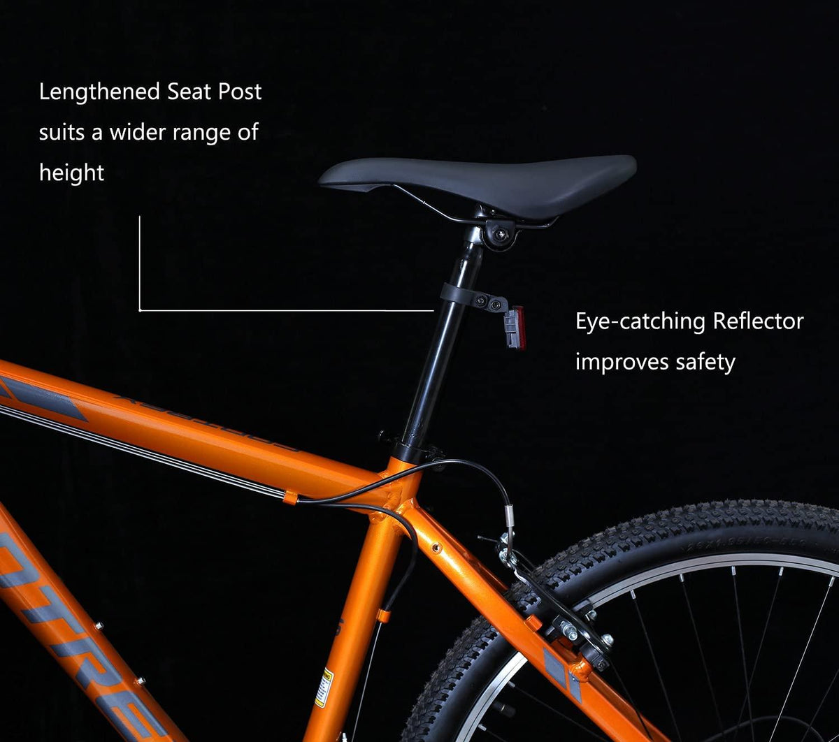 Mountain Bike 26 Inch Wheels,Contrex 21 Speed Aluminum Frame Trail Bicycle with Suspension, Linear Pull V Brakes, Lightweight,for Men Women Adult