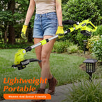 20V Electric Weed Wacker Cordless Edger Lawn Tool 2 X 2.0Ah Battery Powered Weed Eater with Charger, 12 Inch Lightweight String Trimmer, Auto Line Feed Grass Cutter Lawn Mower for Small Yard Garden