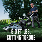 21-Inch Electric Lawn Mower, Self-Propelled Cordless, Includes 56V 6.0Ah Battery and 320W Charger (LM2114SP) Plus Extra 21" Mower High-Lift Blade (AB2103)