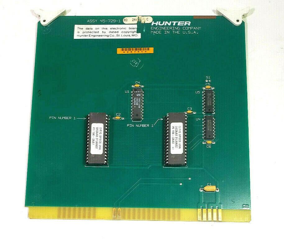 Hunter Engineering 45-729-1 45-723-2 EEPROM Board