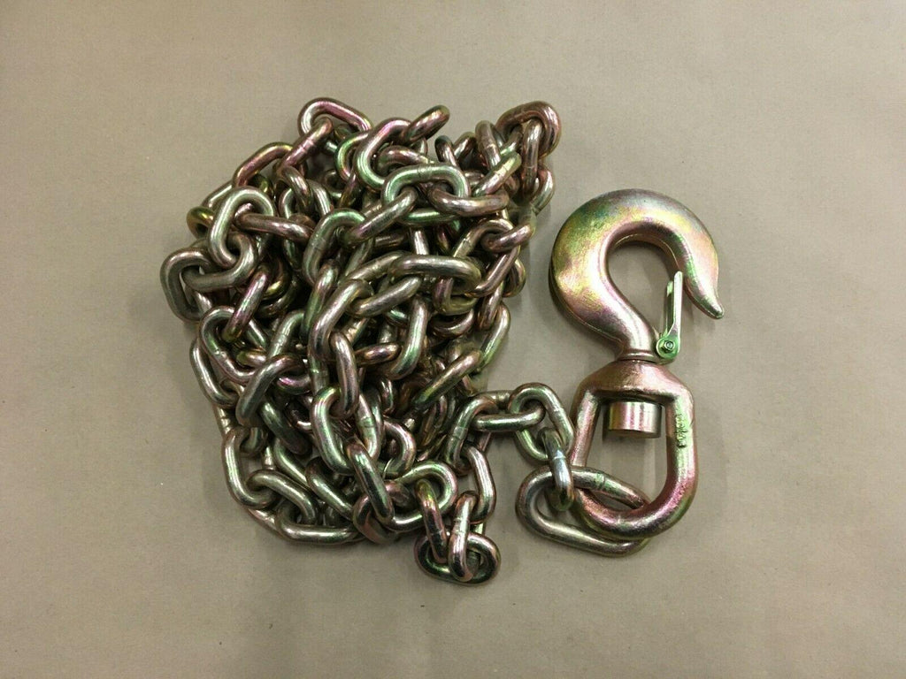 AUTO BODY FRAME MACHINE TOWER PULL CHAIN HEAVY DUTY WELDED SWIVEL SLIP HOOK