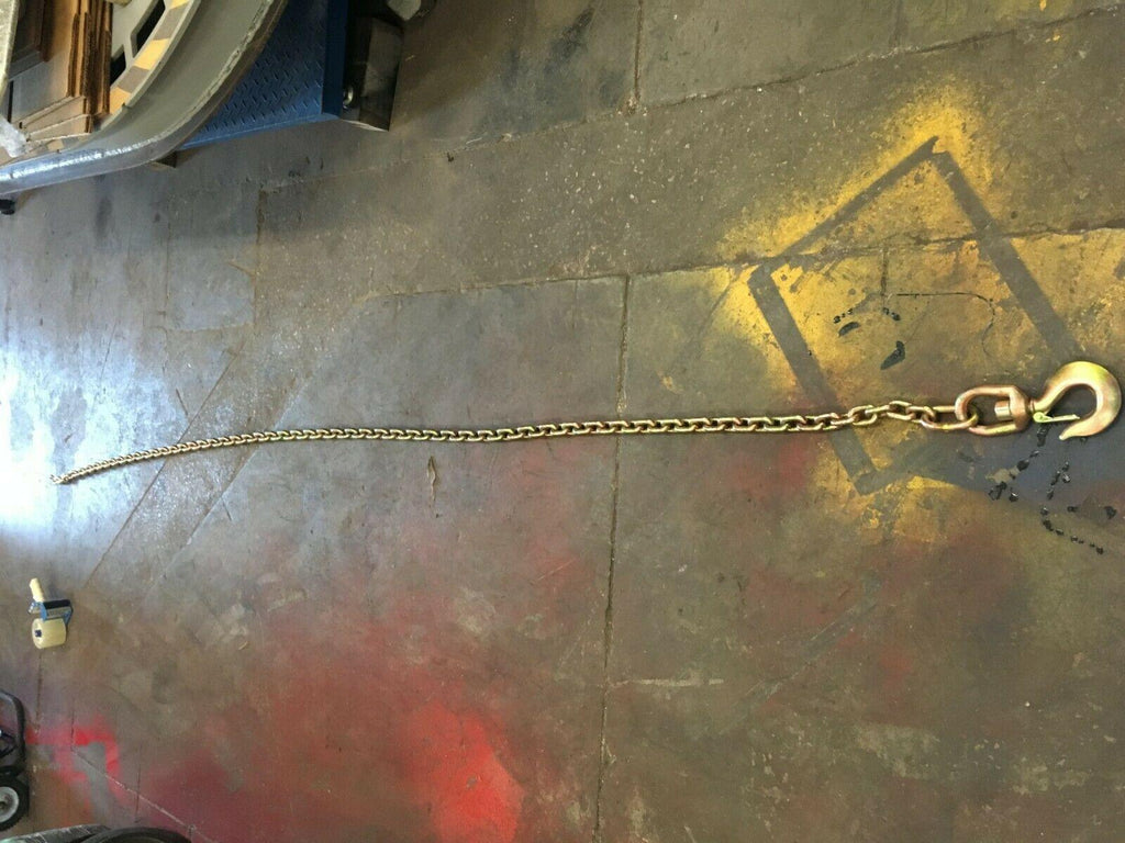 AUTO BODY FRAME MACHINE TOWER PULL CHAIN HEAVY DUTY WELDED SWIVEL SLIP HOOK