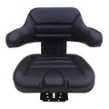 aftermarket ford black universal tractor seat with full suspension and adjustable angle base