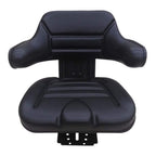 aftermarket ford black universal tractor seat with full suspension and adjustable angle base