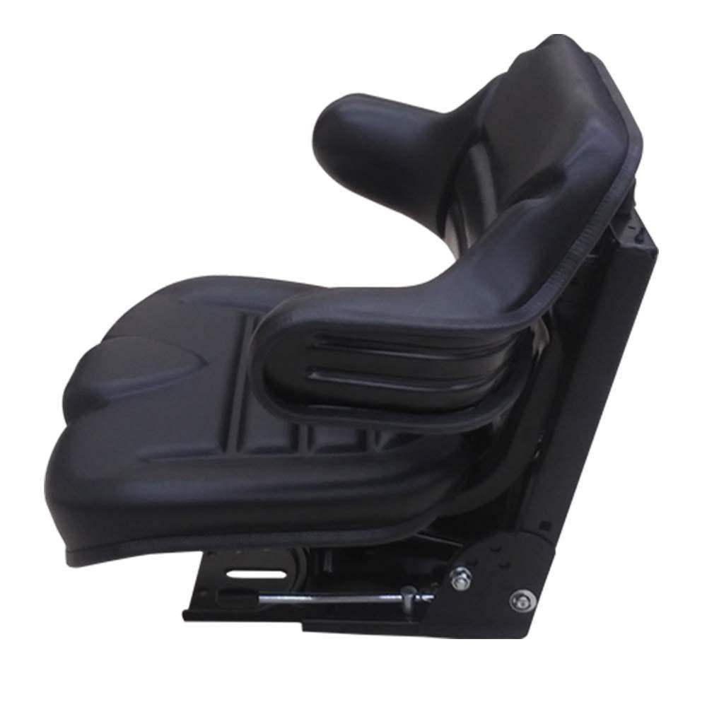 aftermarket ford black universal tractor seat with full suspension and adjustable angle base