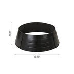 40.5 in. D Christmas Black Hammered Metal Tree Collar (KD)