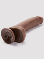 King Cock Ultra Realistic Suction Cup Dildo with Balls 8 Inch, Flesh Brown | Flesh Brown