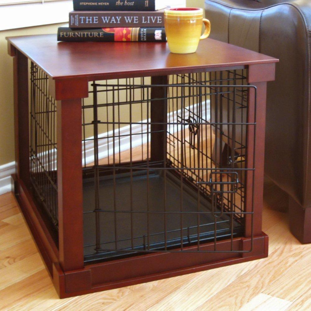 Deluxe Pet Crate in Brown Size: Small (19" H x 18" W x 24" L)