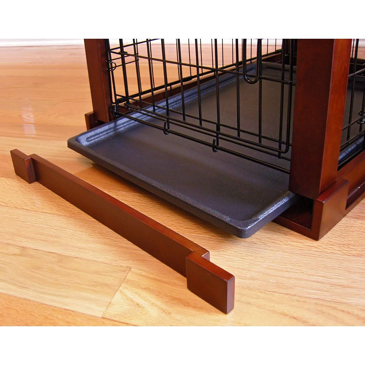Deluxe Pet Crate in Brown Size: Small (19" H x 18" W x 24" L)