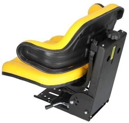 seat assembly - grammer style vinyl yellow fits john deere 2155 820 2955 2440 1640 2130 2755 2355 2950 2350 1630 2040 3040 2940 2840 2150 2555 3140 2020 2030 2240 2640 830 2750 2550 2140 1530 1020
