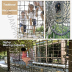 ANUOMY Climbing Frame Net for Kids | Rope Ladder Protection Net | Heavy Duty Netting Discoloration Material - Dia 14mm 15cm | Children Safety Net