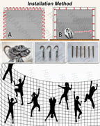 ANUOMY Climbing Frame Net for Kids | Rope Ladder Protection Net | Heavy Duty Netting Discoloration Material - Dia 14mm 15cm | Children Safety Net